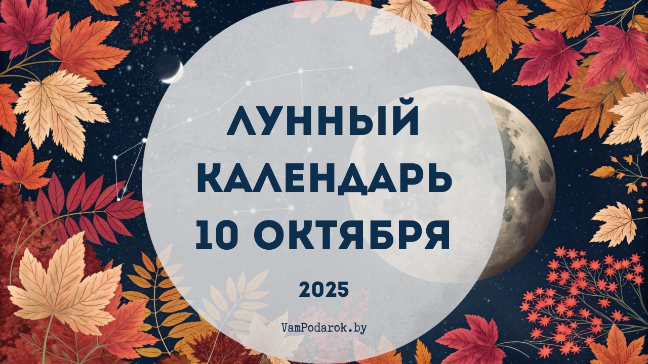 Лунный календарь на 10 октября 2025 года