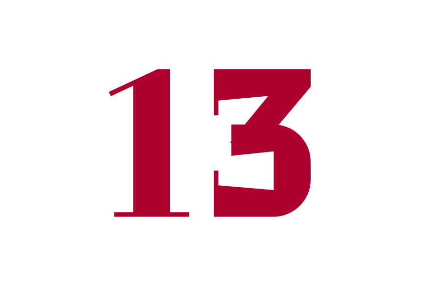 thirteen