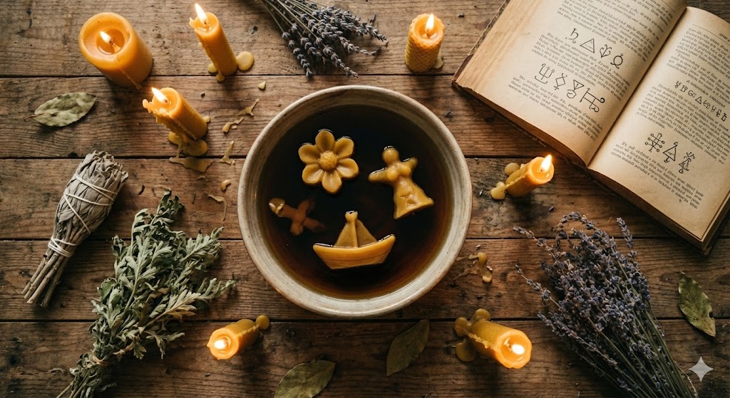 Святочные гадания на воске и воде в Васильев вечер.