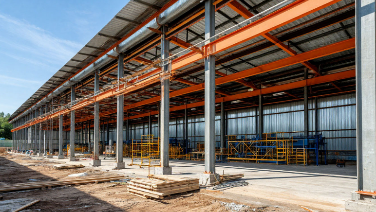 Строительство промышленного цеха