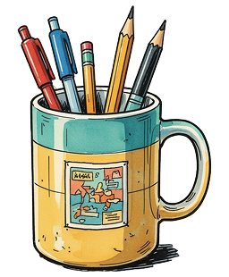 кружка на столе