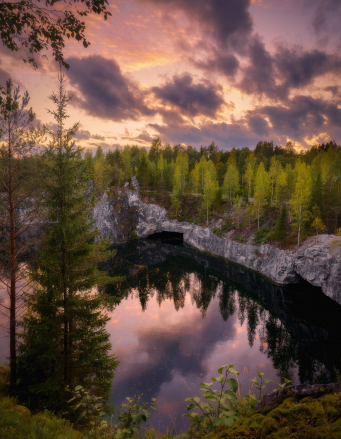 Ущелье в Карелии