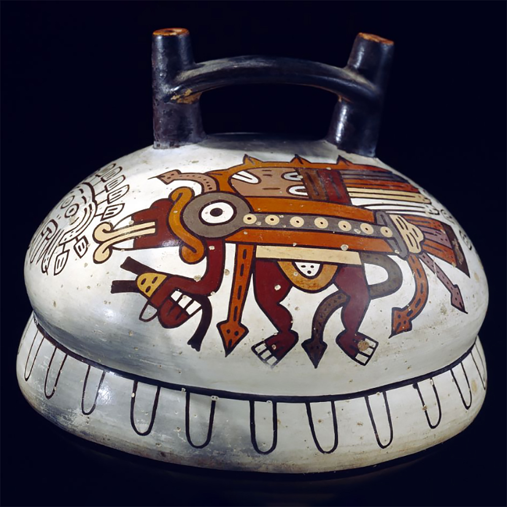 Сосуд. Наска, 200 г. до н.э. - 600 г. н.э. Коллекция Peabody Museum of Archaeology and Ethnology, Harvard University, Cambridge.