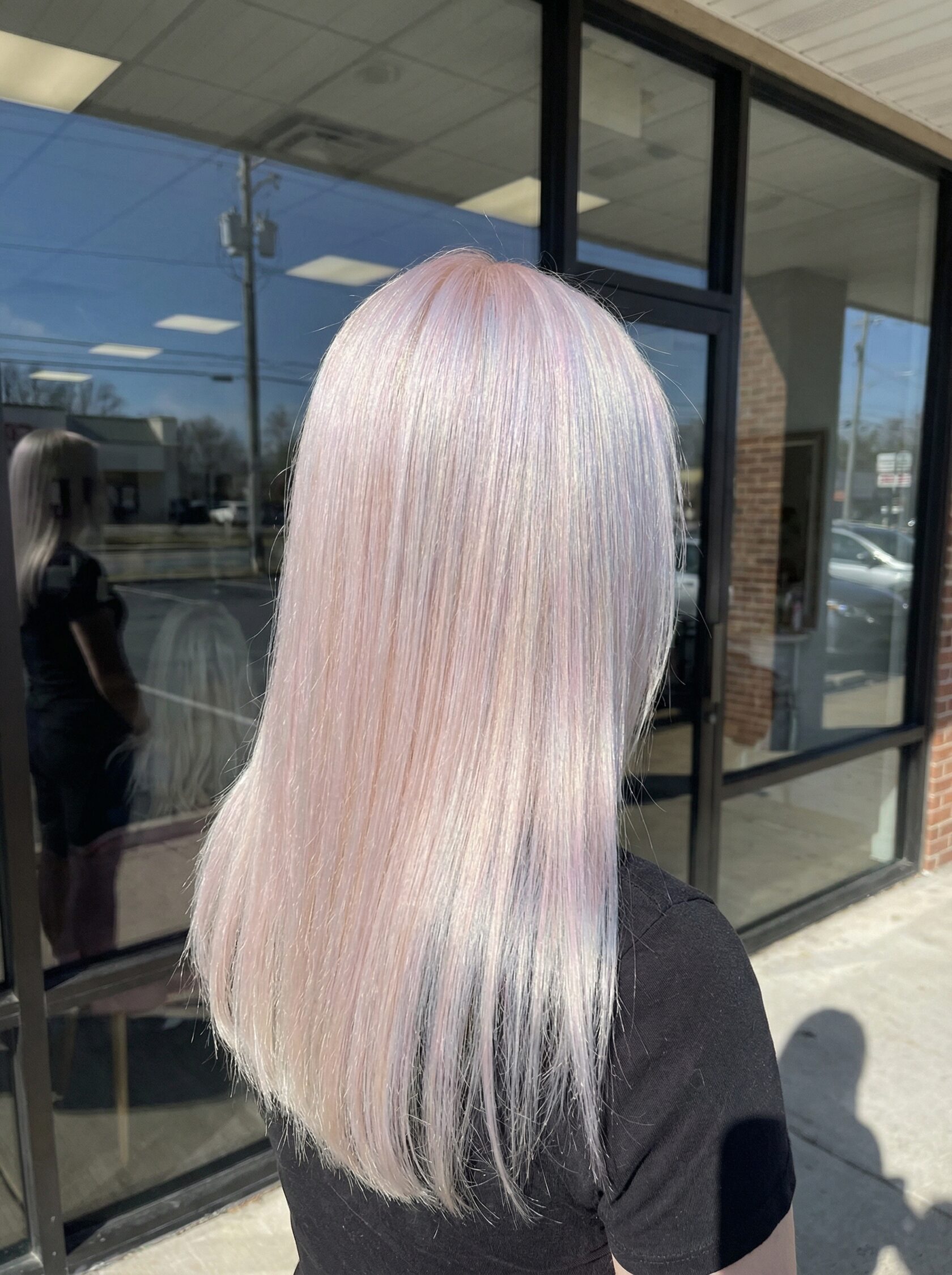 Леденцовый блонд с нежным пастельным оттенком