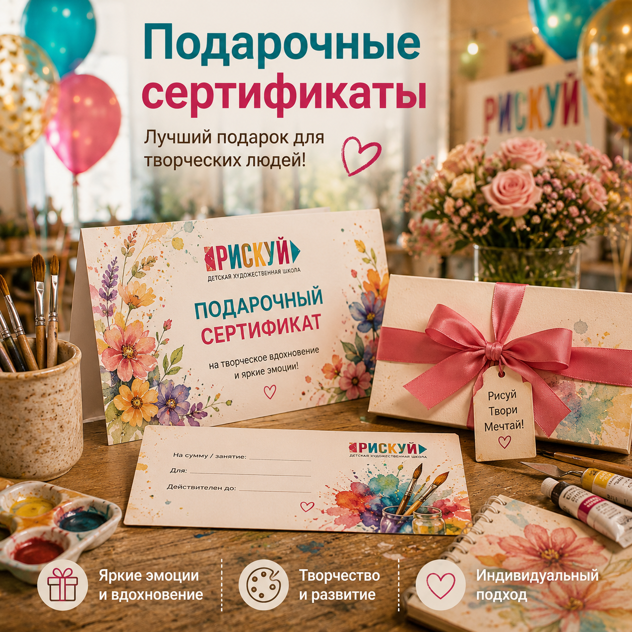Подарочные сертификаты Рискуй