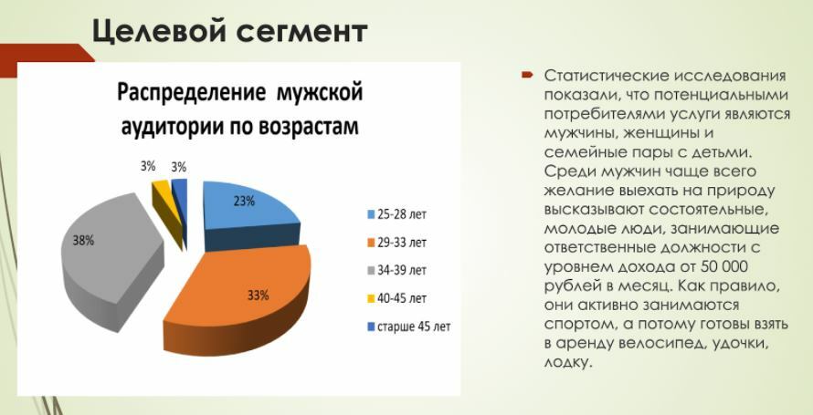 Целевая аудитория бизнес плана