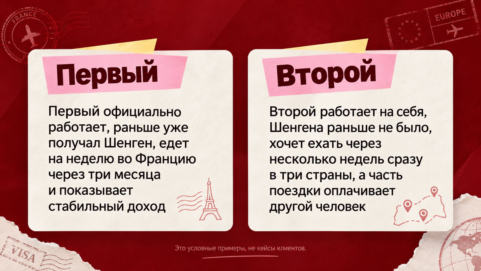 Два примера подготовки документов