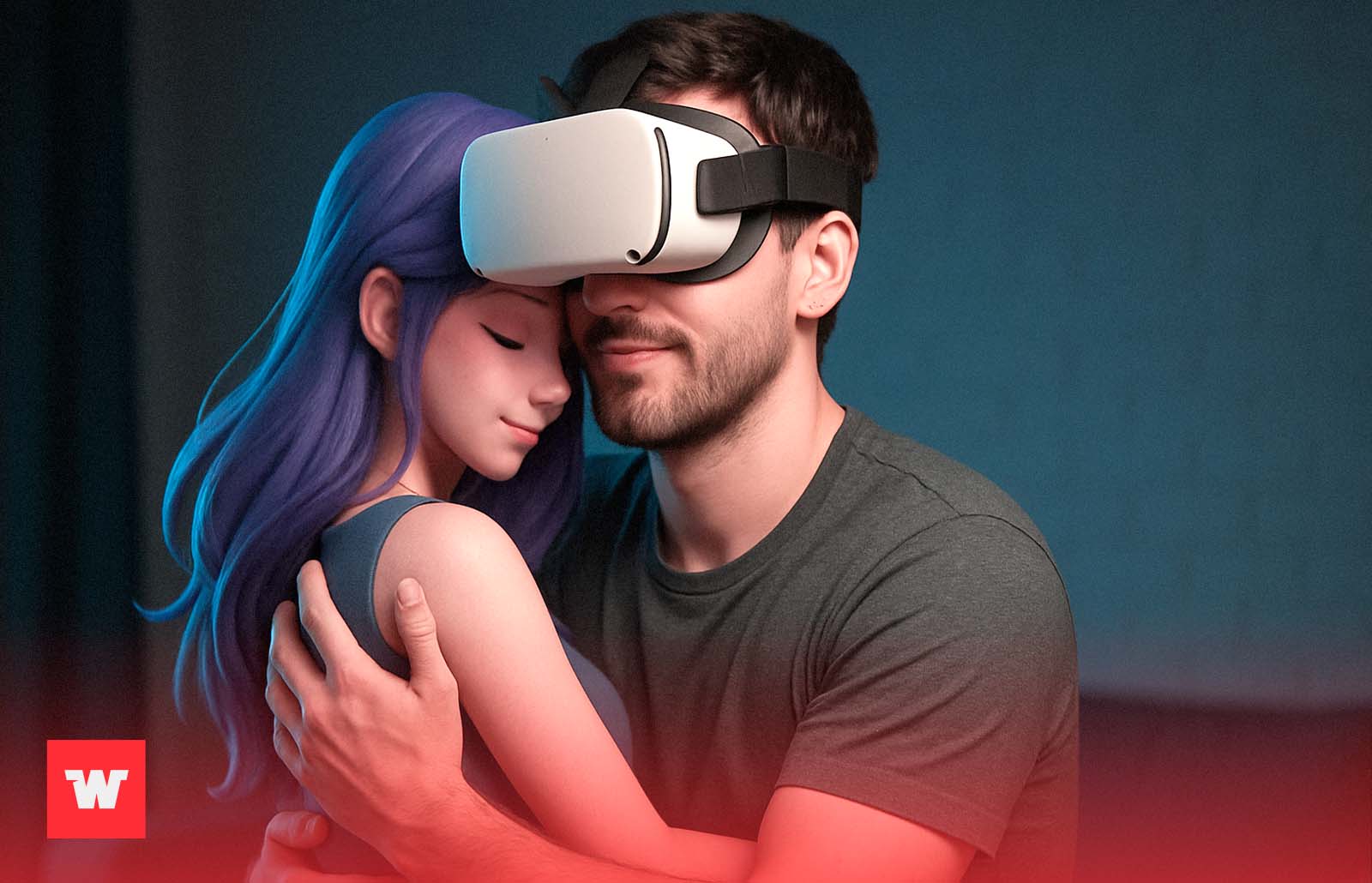 Твоя VR девушка в виртуальной реальности | Человек вр