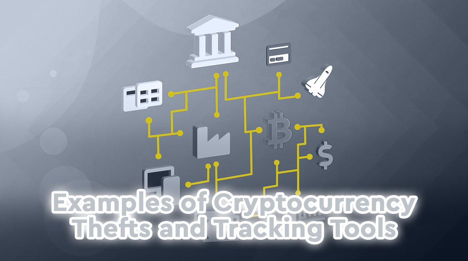 Detailed examples of cryptocurrency theft incidents and descriptions of  services for tracking stolen funds