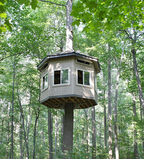 Создаем интерьерное украшение — домик из дерева