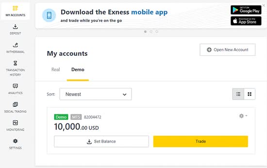 How to start With Types of accounts at Exness in 2021