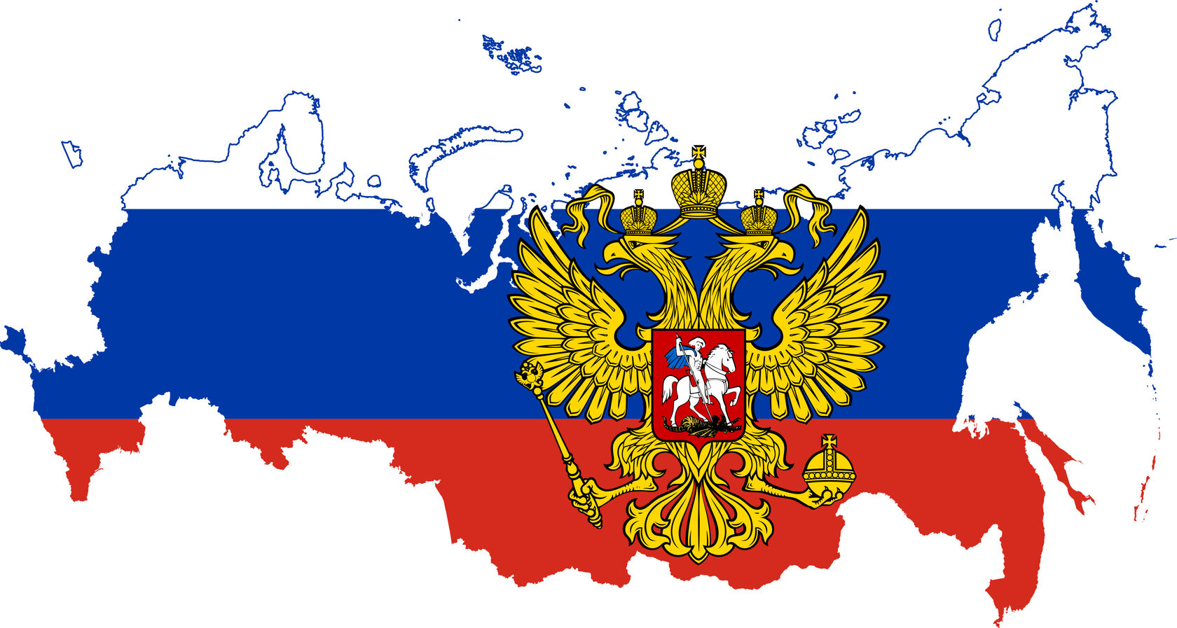 Рамка с российским флагом на прозрачном фоне