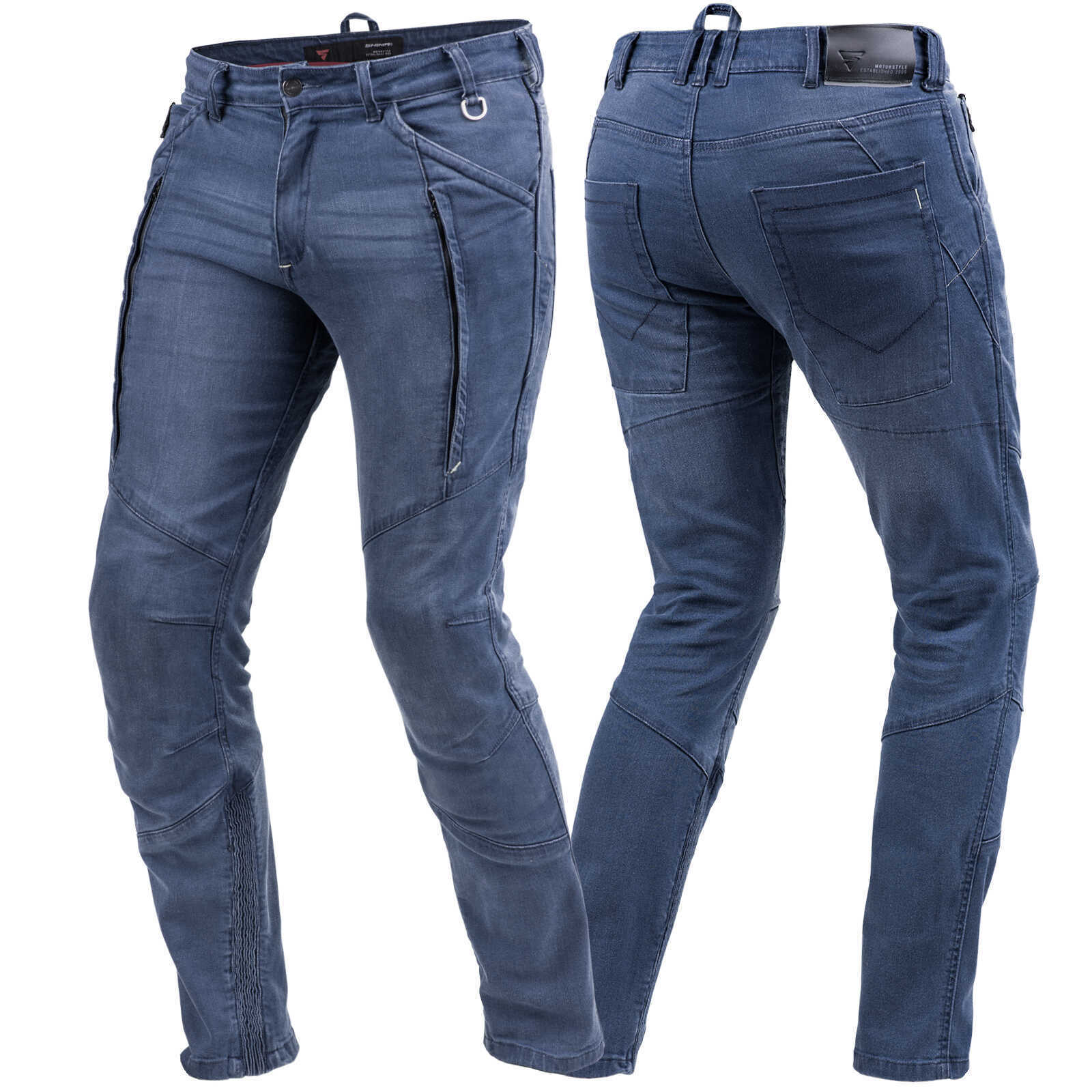 Мотоджинсы SHIMA Ghost Normal Blue, синий — мотомагазин на Лиговском, 50Ф
