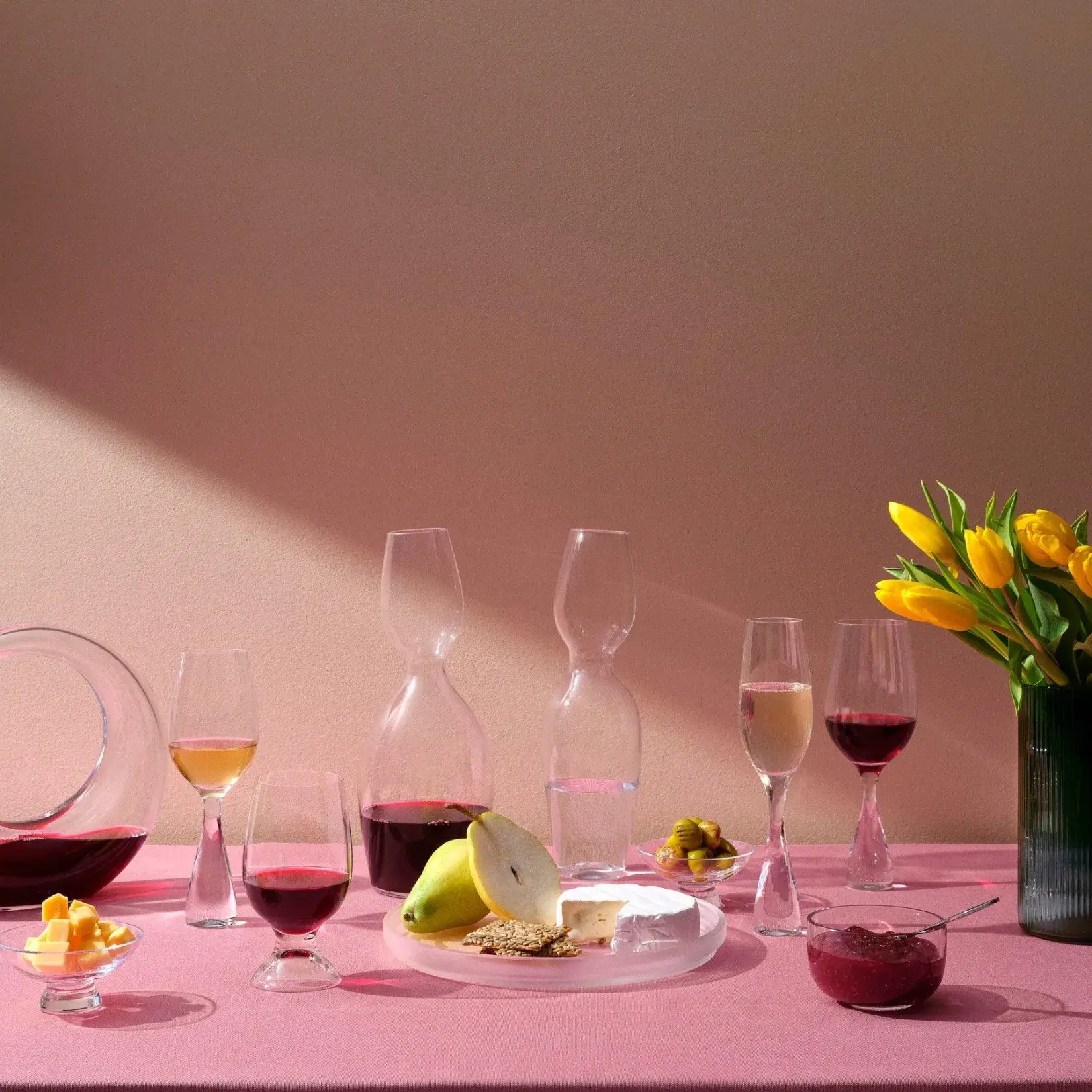 Nude Glass Wine Party
