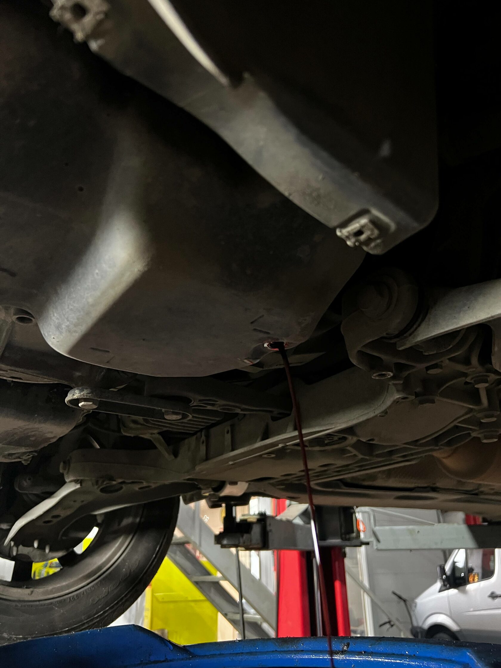 Слив старого масла AISIN