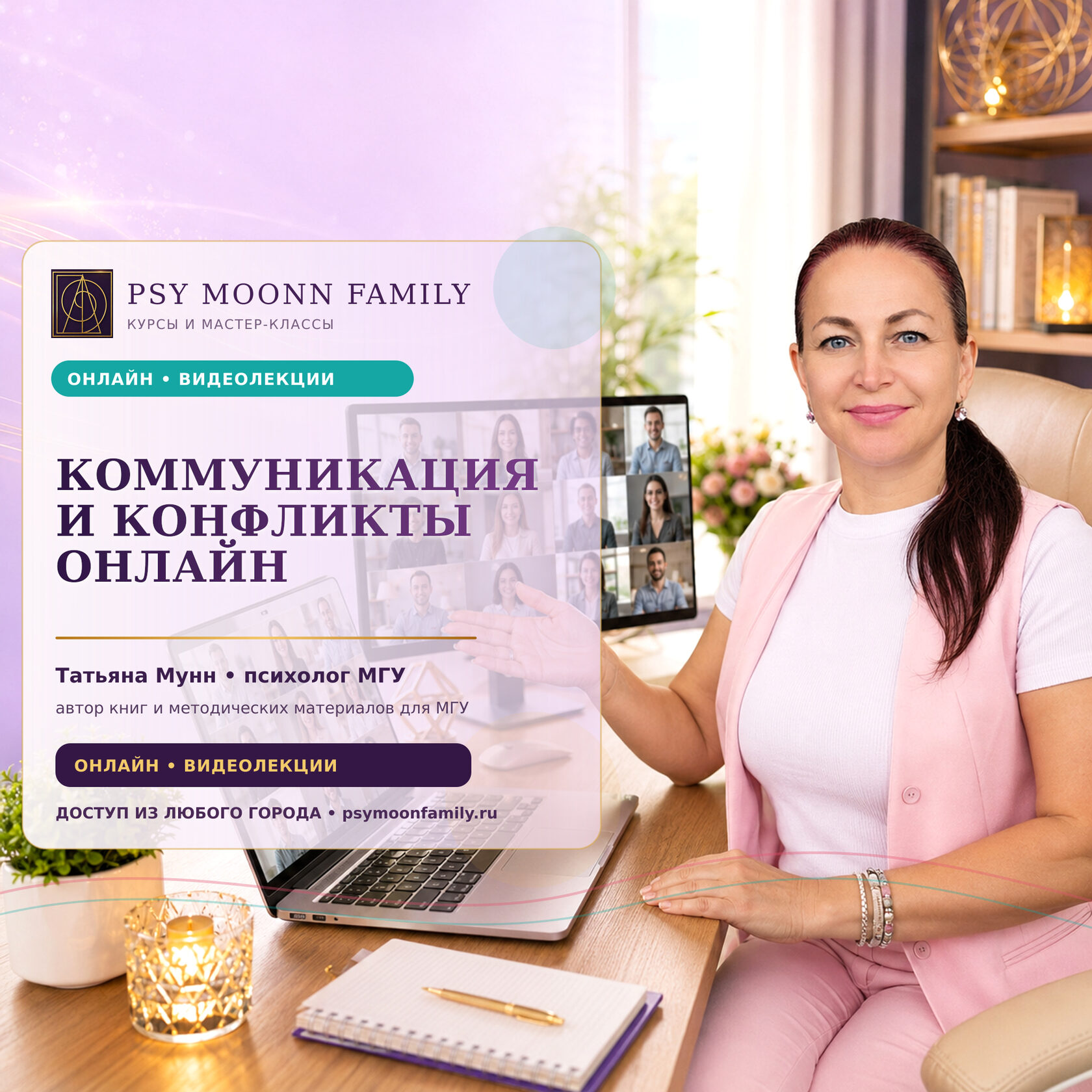 Онлайн-курс «Коммуникация и разрешение конфликтов» — PSY MOONN FAMILY, Москва