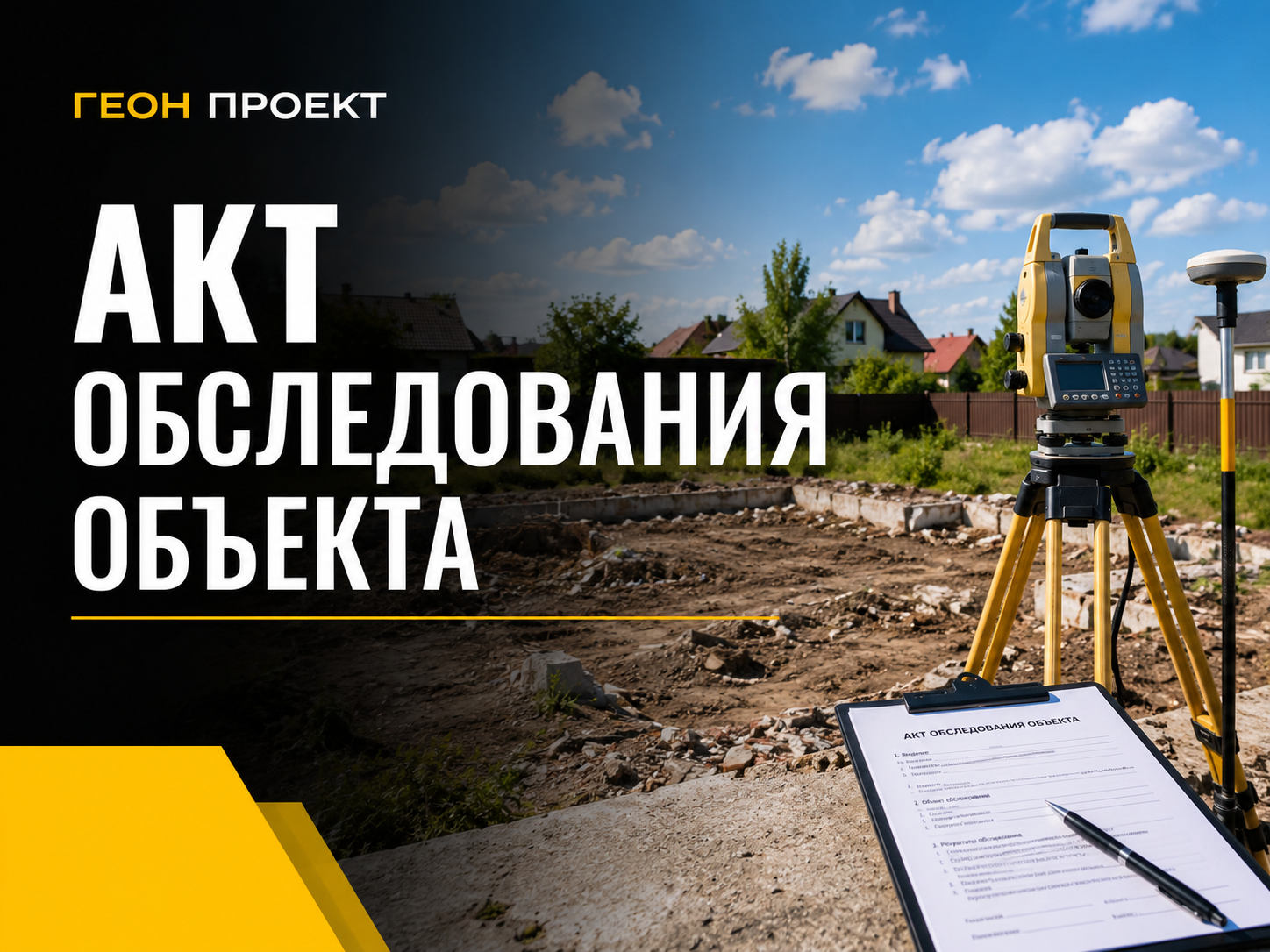 Акт обследования объекта для снятия с кадастрового учёта
