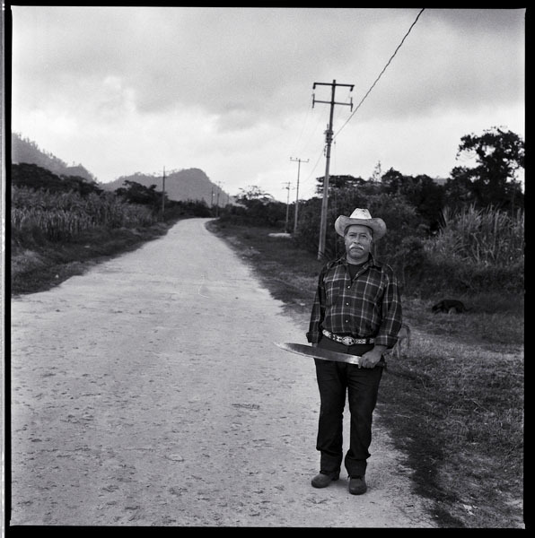 The Mexican with a Machete. Mexico. 2008. BW Negative 6×6.