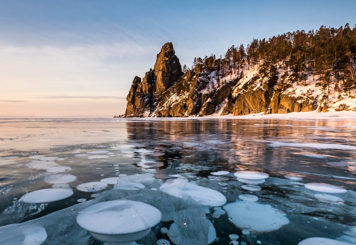 Зимний байкал красивое фото