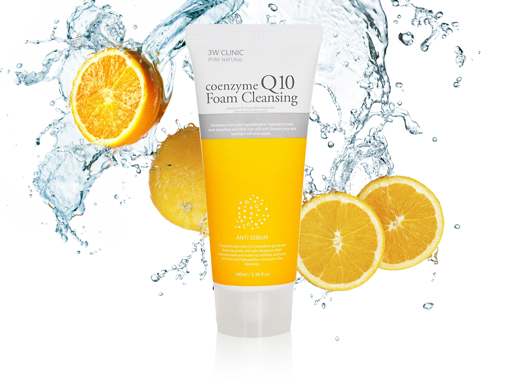 Корейская умывалка для лица. 3w Clinic Coenzyme q10 Foam Cleansing. [3w Clinic] пенка для умывания коэнзим q10 Coenzyme q10 Foam Cleansing, 100 мл. 3w Clinic Coenzyme q10 Foam Cleansing омолаживающая пенка с коэнзимом. 3w Clinic пенка для умывания с коэнзимом q10.