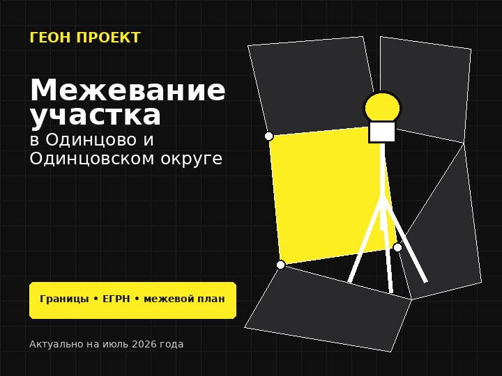 Межевание земельного участка в Одинцово и Одинцовском городском округе