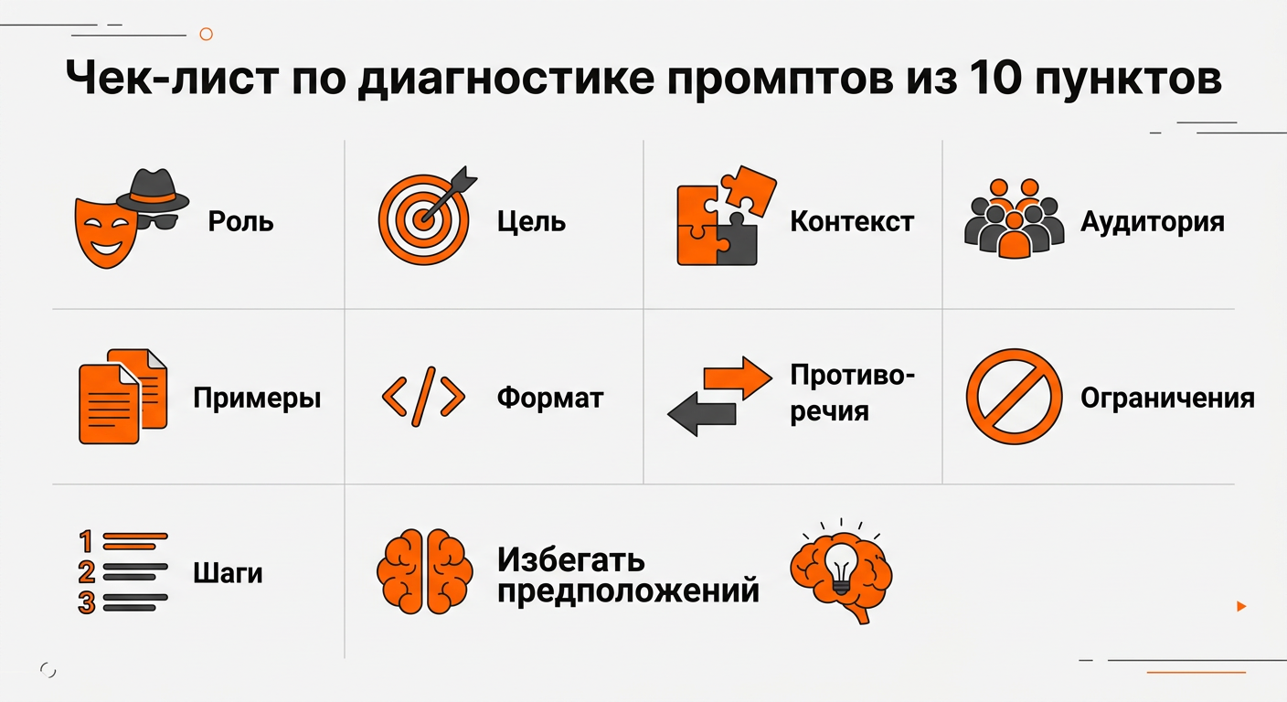 Чек-лист идеального промпта