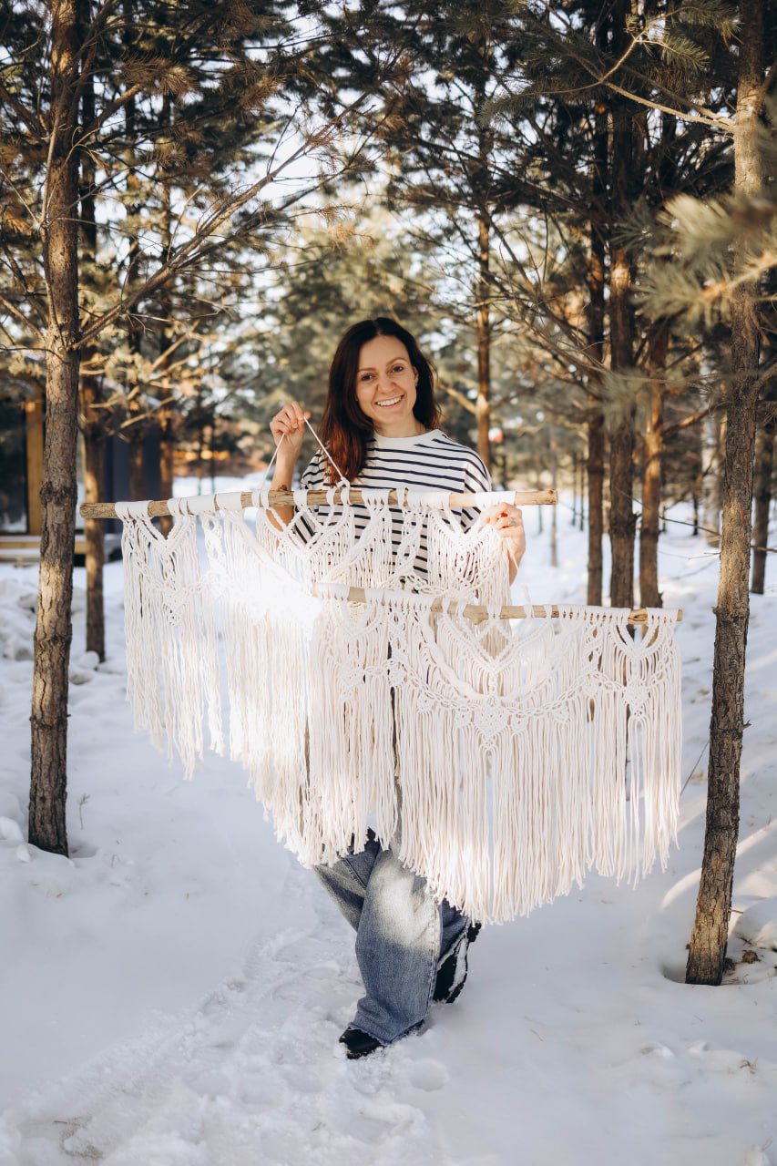 Автор и ведущая вебинара по макраме Мария Зимина