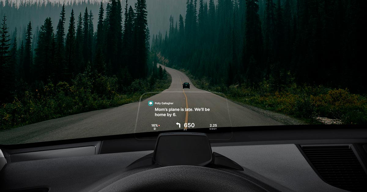 Creative Car HUD Head Up Display Speed Warning GPS Navigation HUD Cellphone Bracket Head Up Display Car Stand Holder 