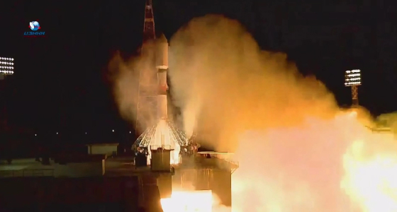 Начало старта ракеты