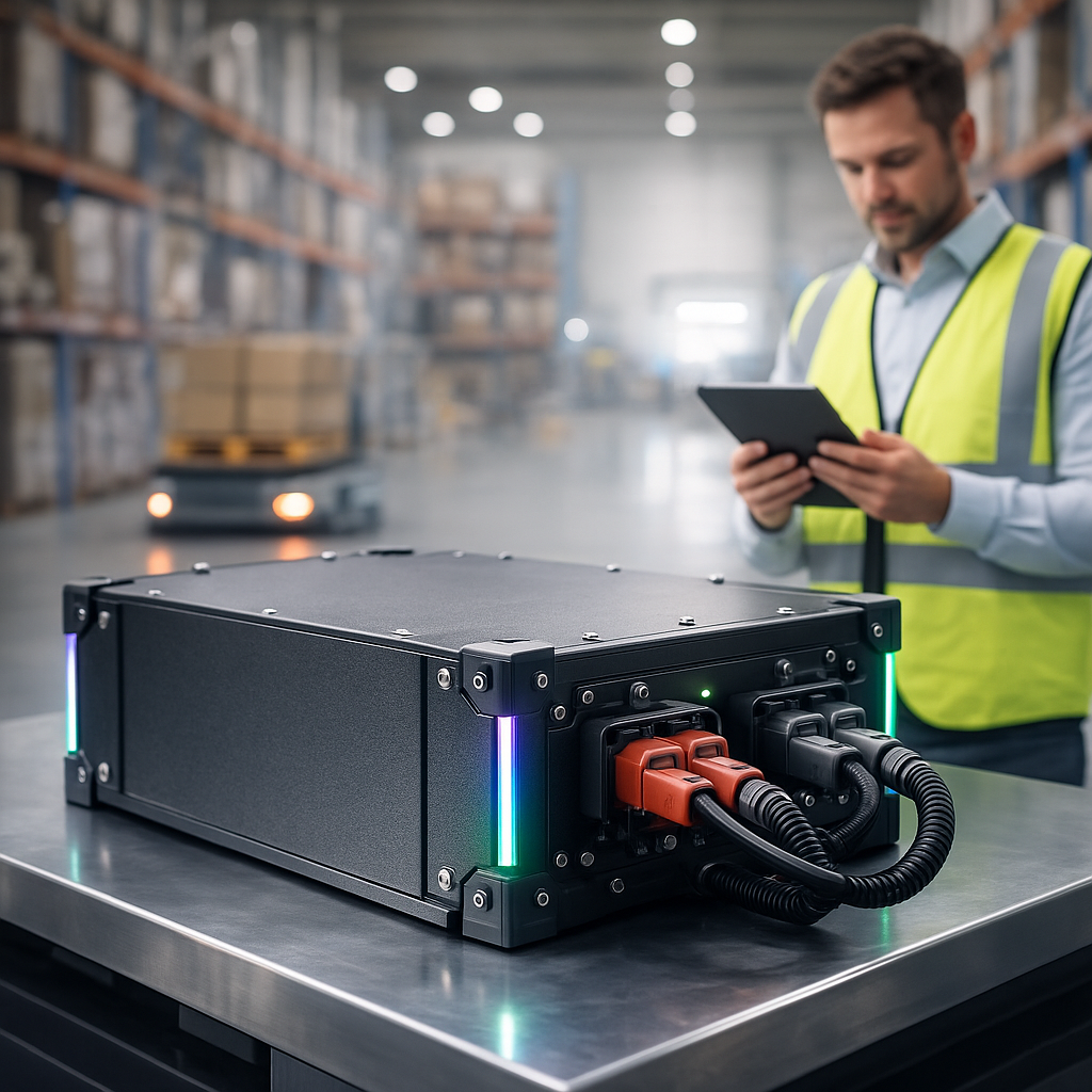 Кейс АКБ для AGV и логистики