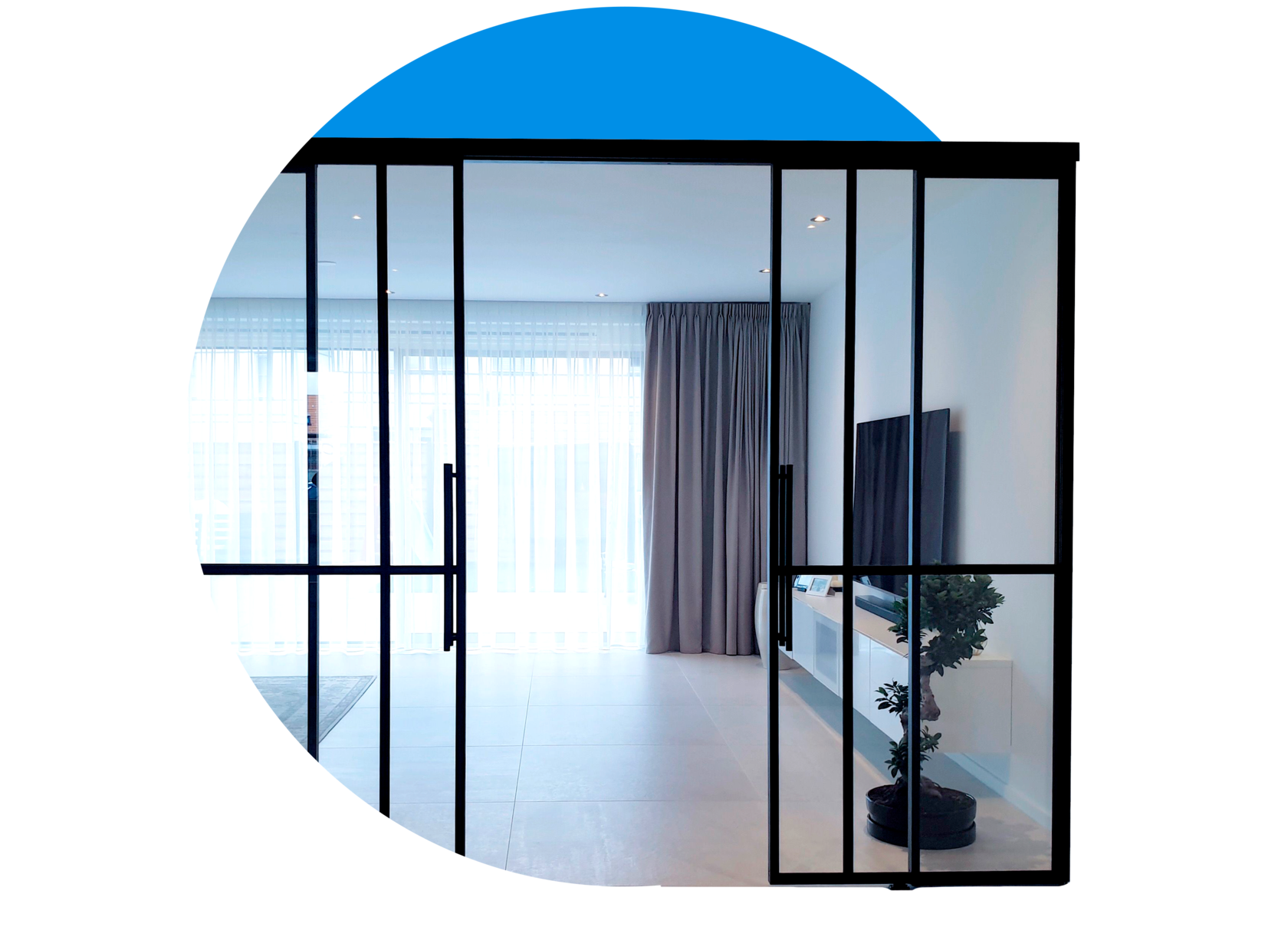 Раздвижная межкомнатная перегородка