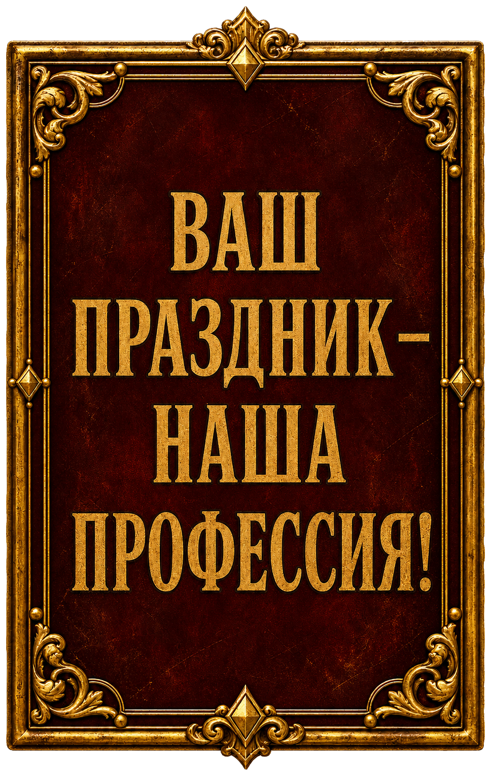 Ваш праздник — наша профессия!