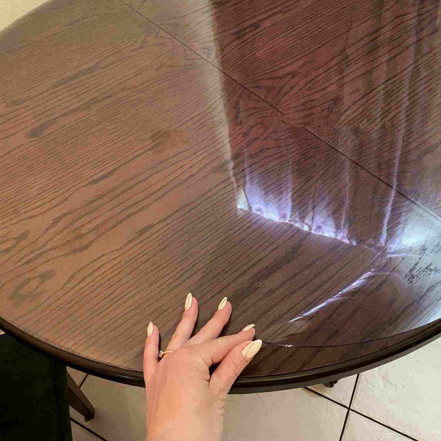 гибкое стекло на овальный стол