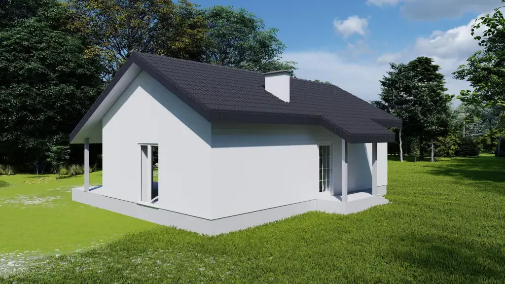 Индивидуальный одноэтажный дом 71 м²: изображение 3