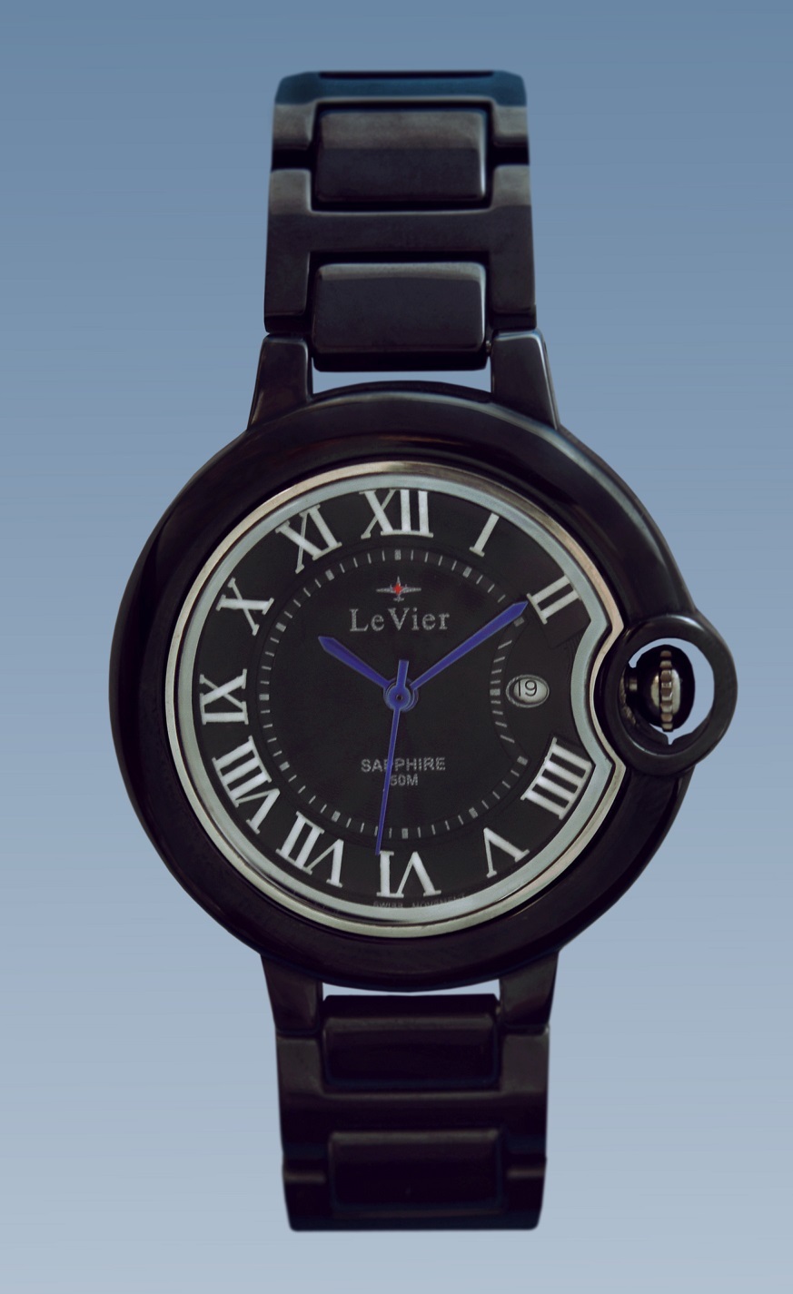 Купить женские керамические часы LeVier L 7503 L Bl