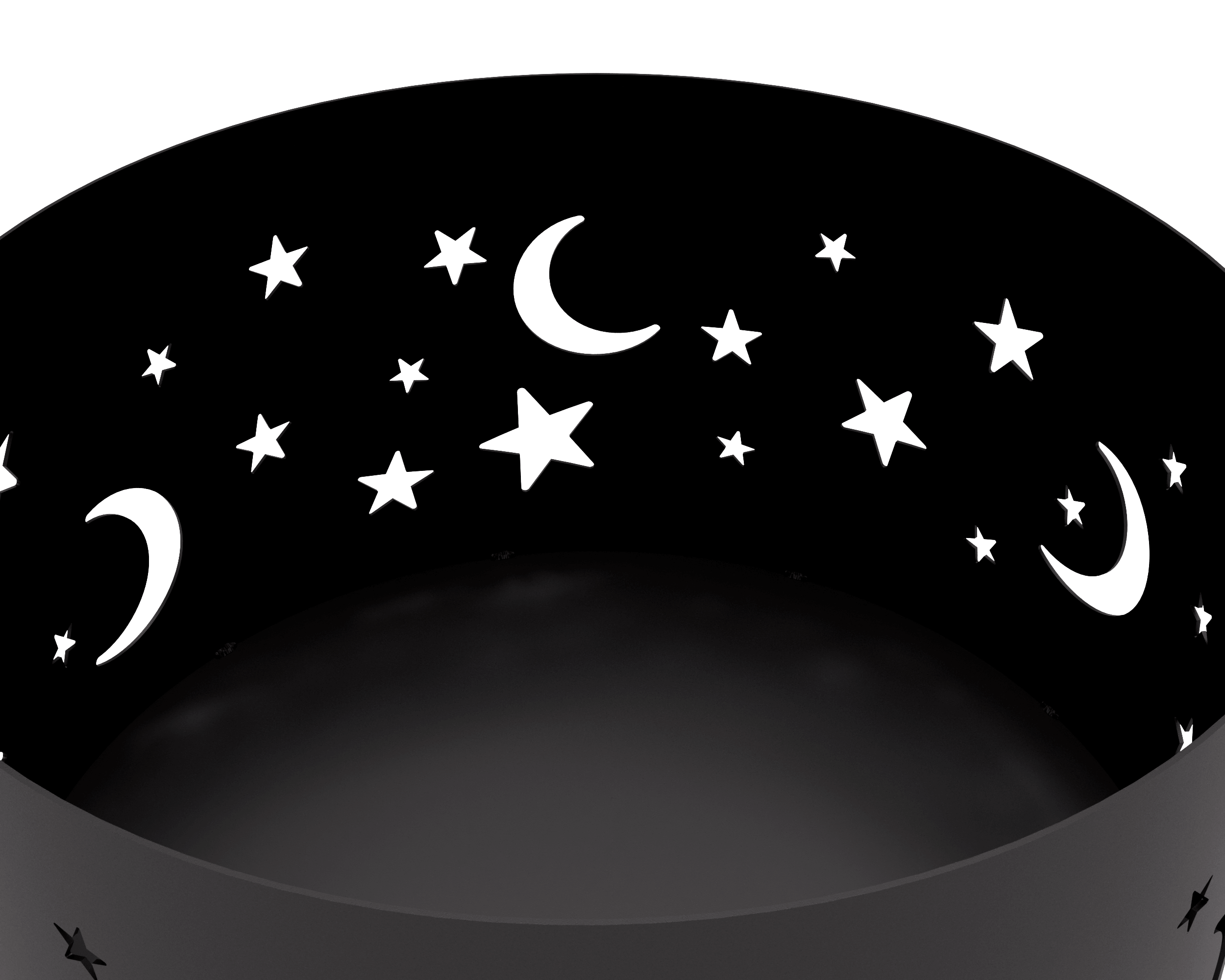 Костровая чаша Ночное небо с узором