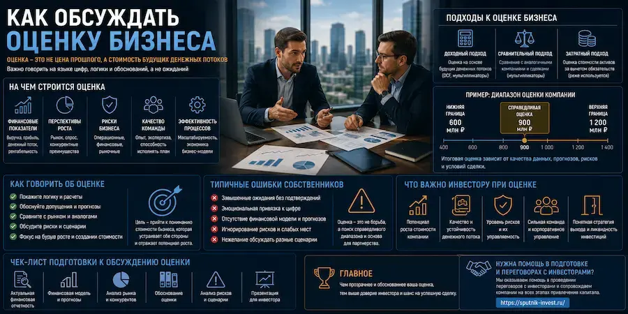 Обсуждение оценки бизнеса