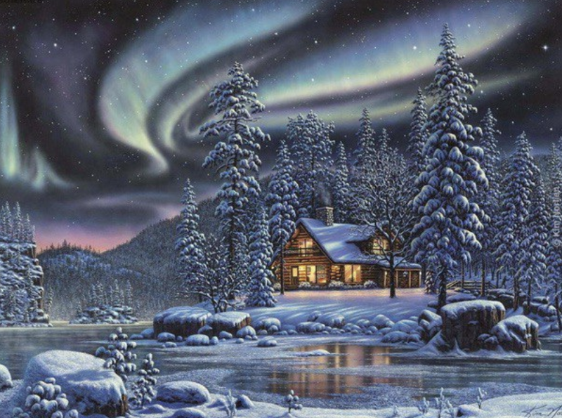 Пейзаж с облаками
