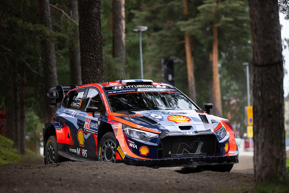 Эсапекка Лаппи и Янне Ферм, Hyundai i20 N Rally1, ралли Финляндия 2023