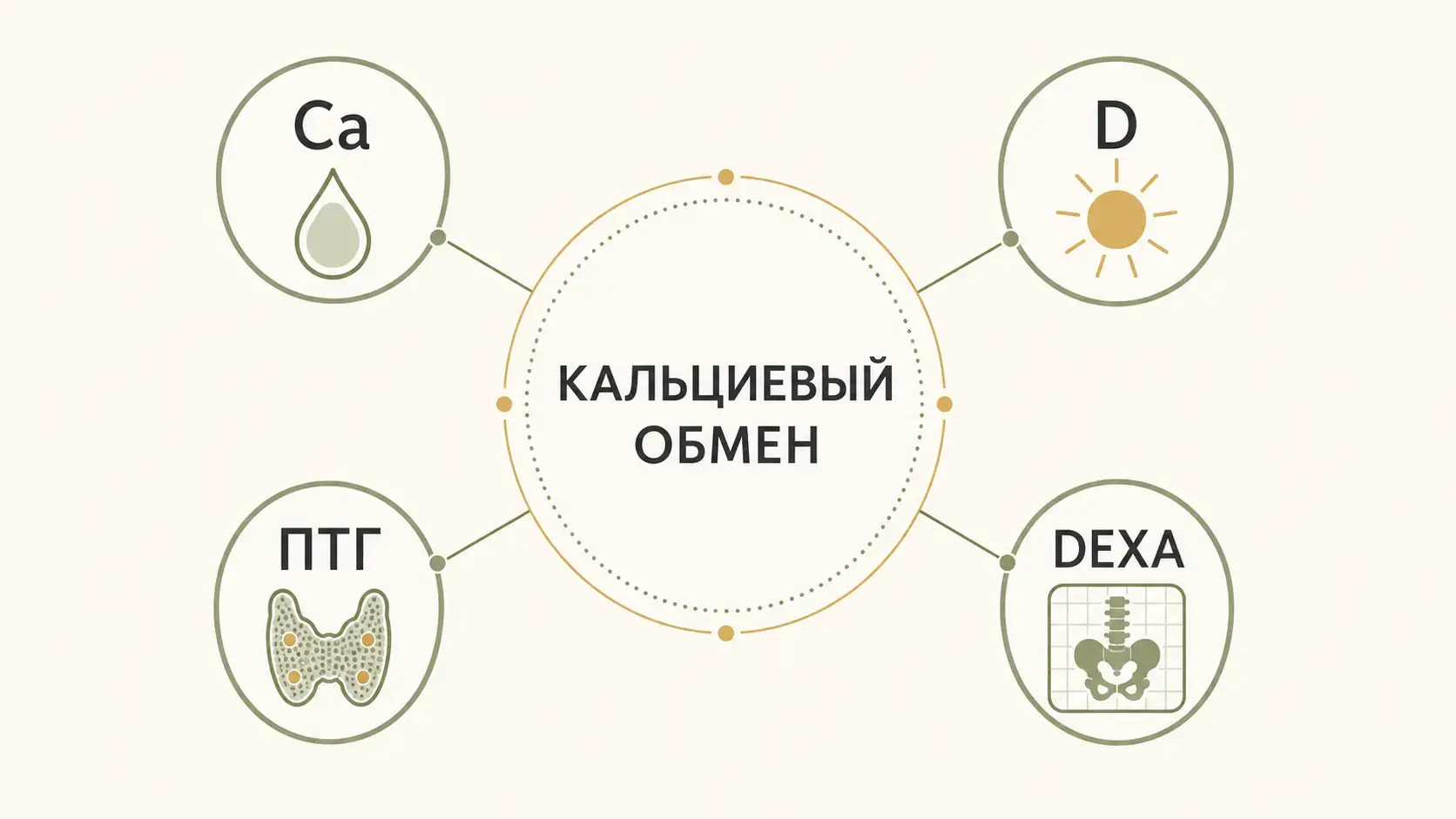 Инфографика: комплексная оценка кальциевого обмена