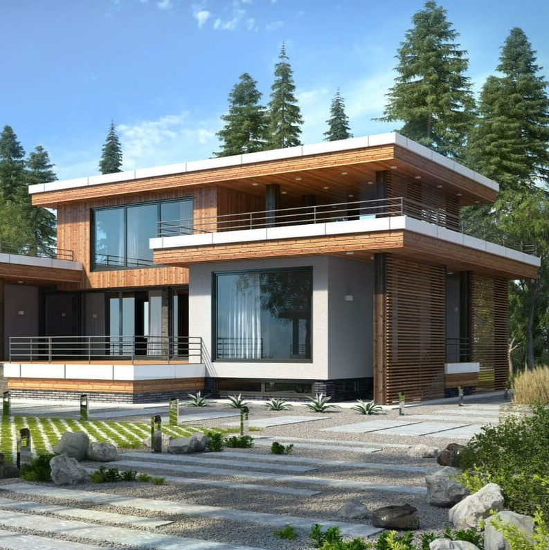 коттедж с плоской крышей ставрополь