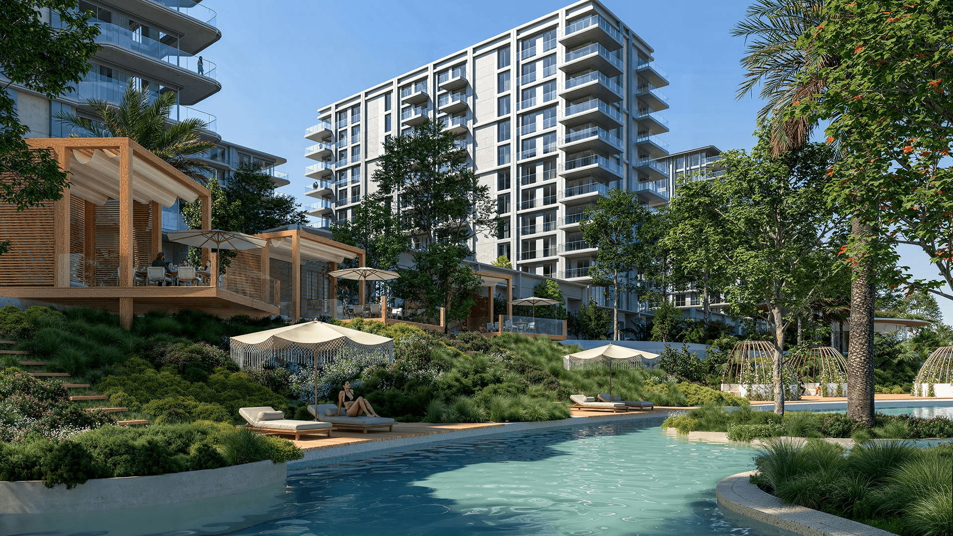 Район лагуны яхты и пристани Гонио в Батуми - рендер проекта