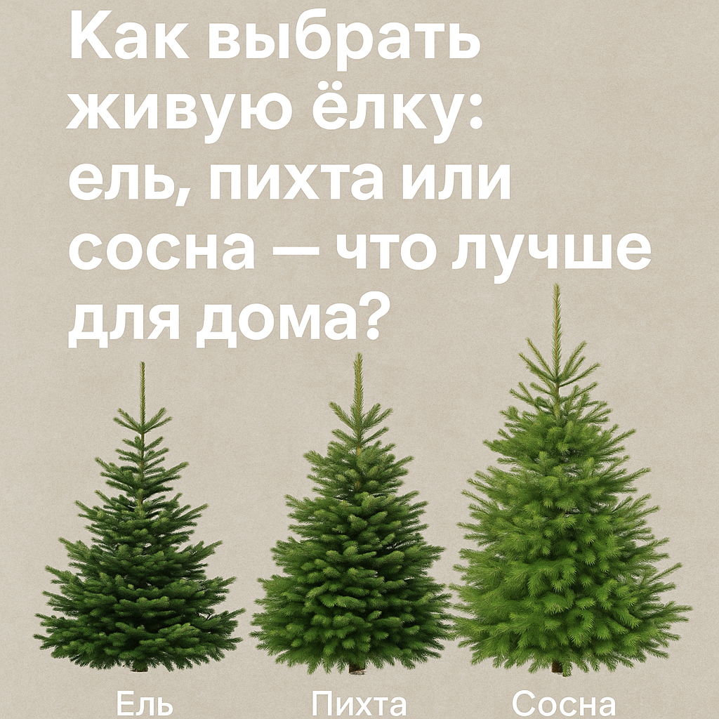 Живая ель, пихта или сосна - как выбрать