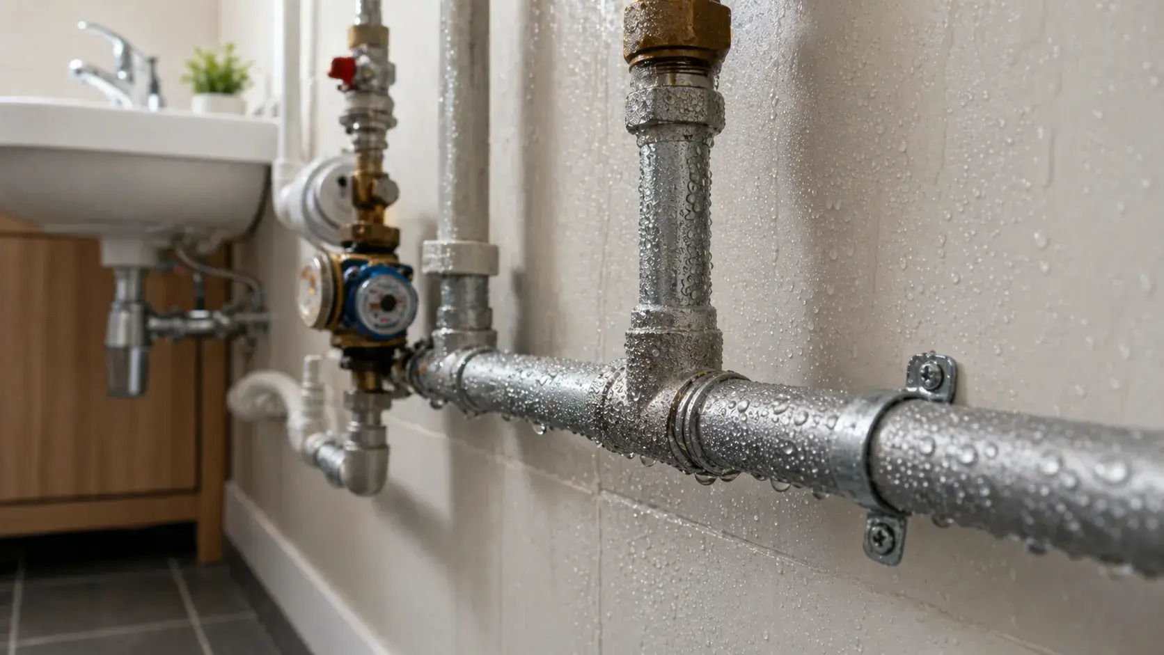 Конденсат на трубах холодной воды в доме: причины и решения
