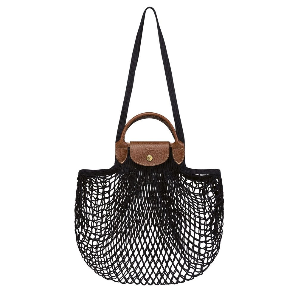 longchamp LE PLIAGE FILET L MESH BAG черный Большой