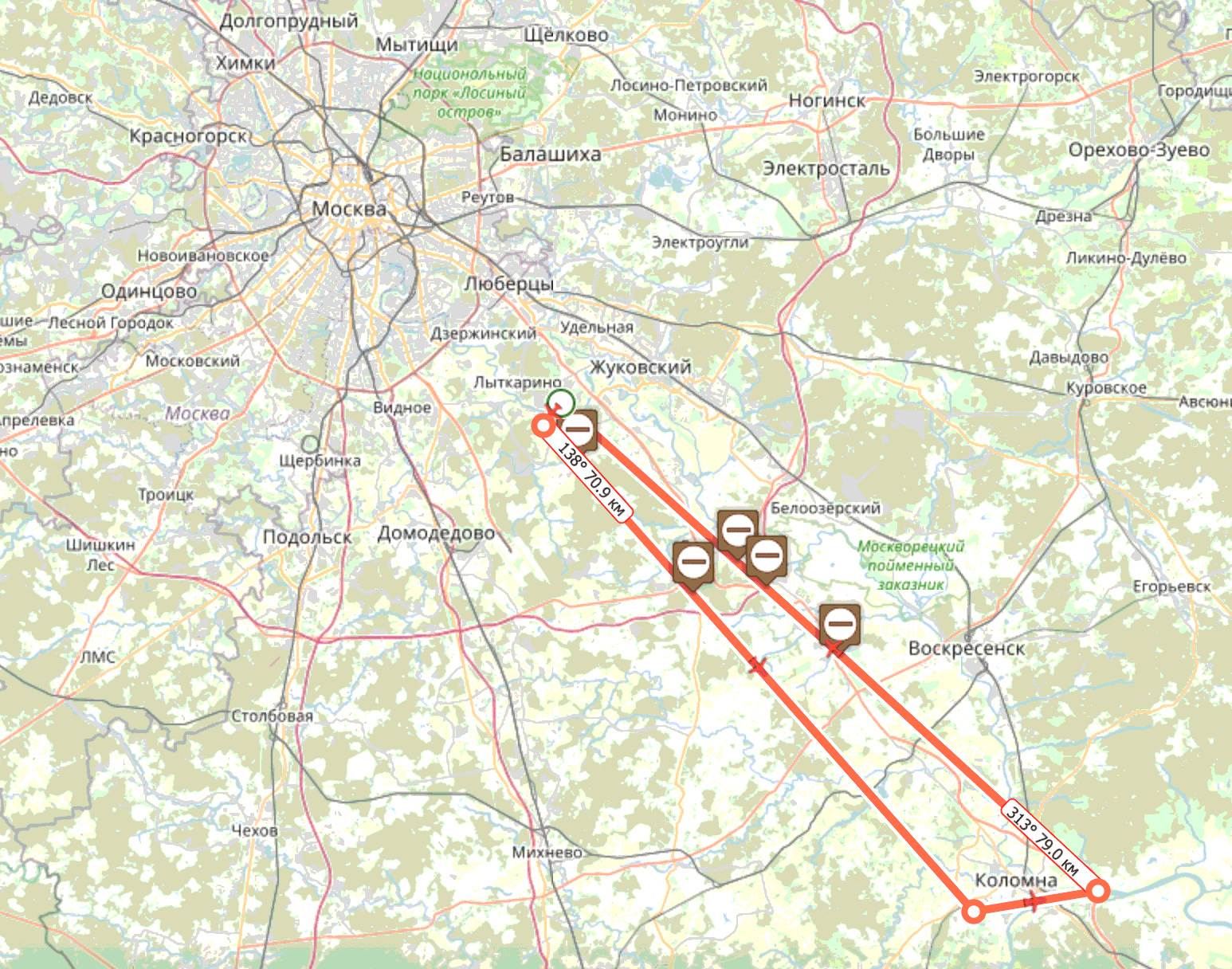 Карта аэродромов московской области