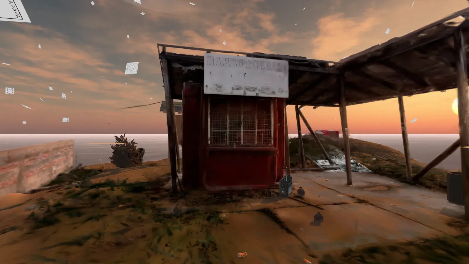 The VR island in evening conditions