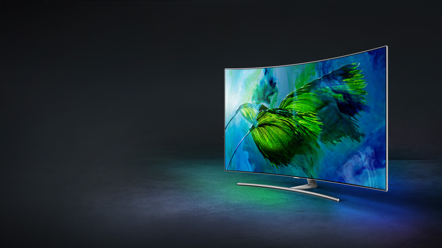Телевизор lg синие цвета. Смаснук олед телевизор. Самсунг QLED. QLED 2018 Samsung.