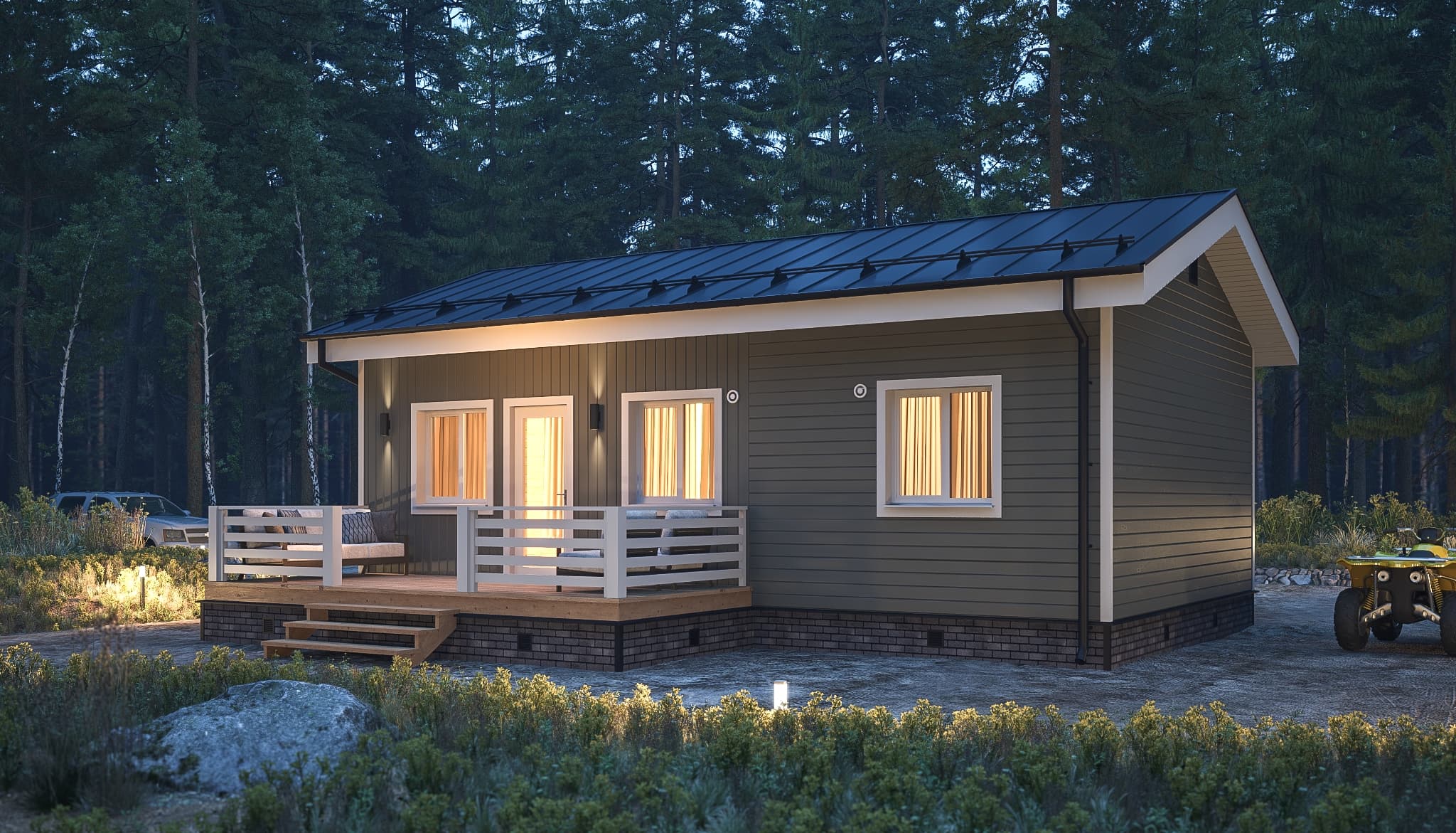 каркасный гостевой домик