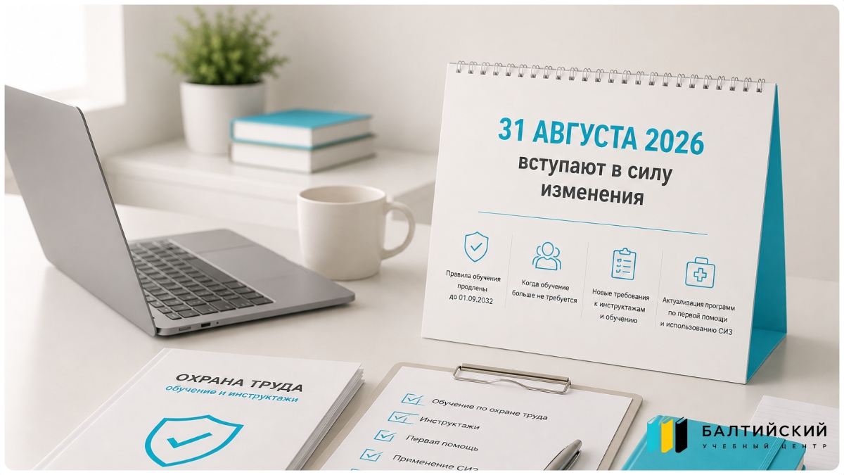 С 31 августа 2026 года вступают в силу изменения в Правила обучения по охране труда и проверки знания требований охраны труда. Что это значит и кому грозит
